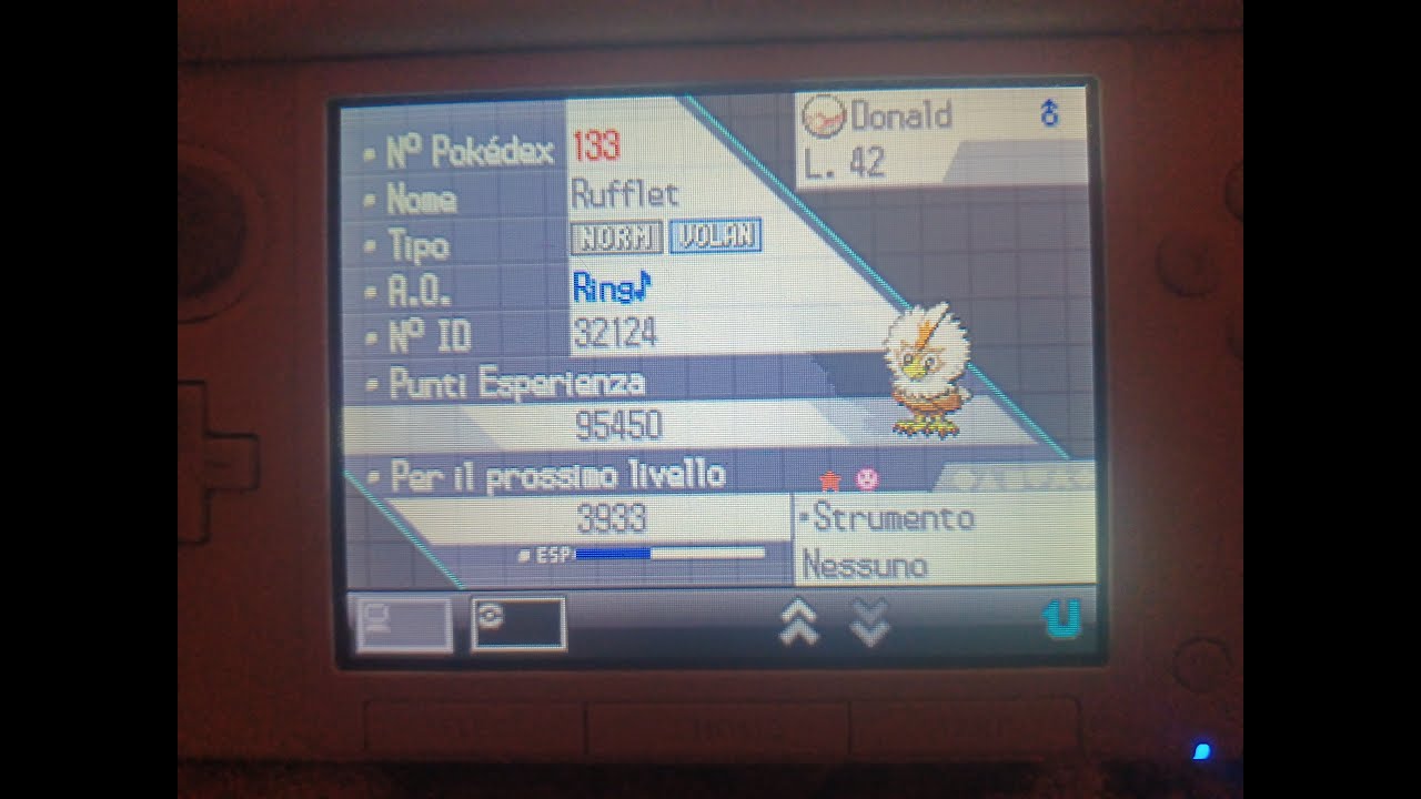 Shiny Rufflet After 4046 REs On Pokémon White (Phase 3)