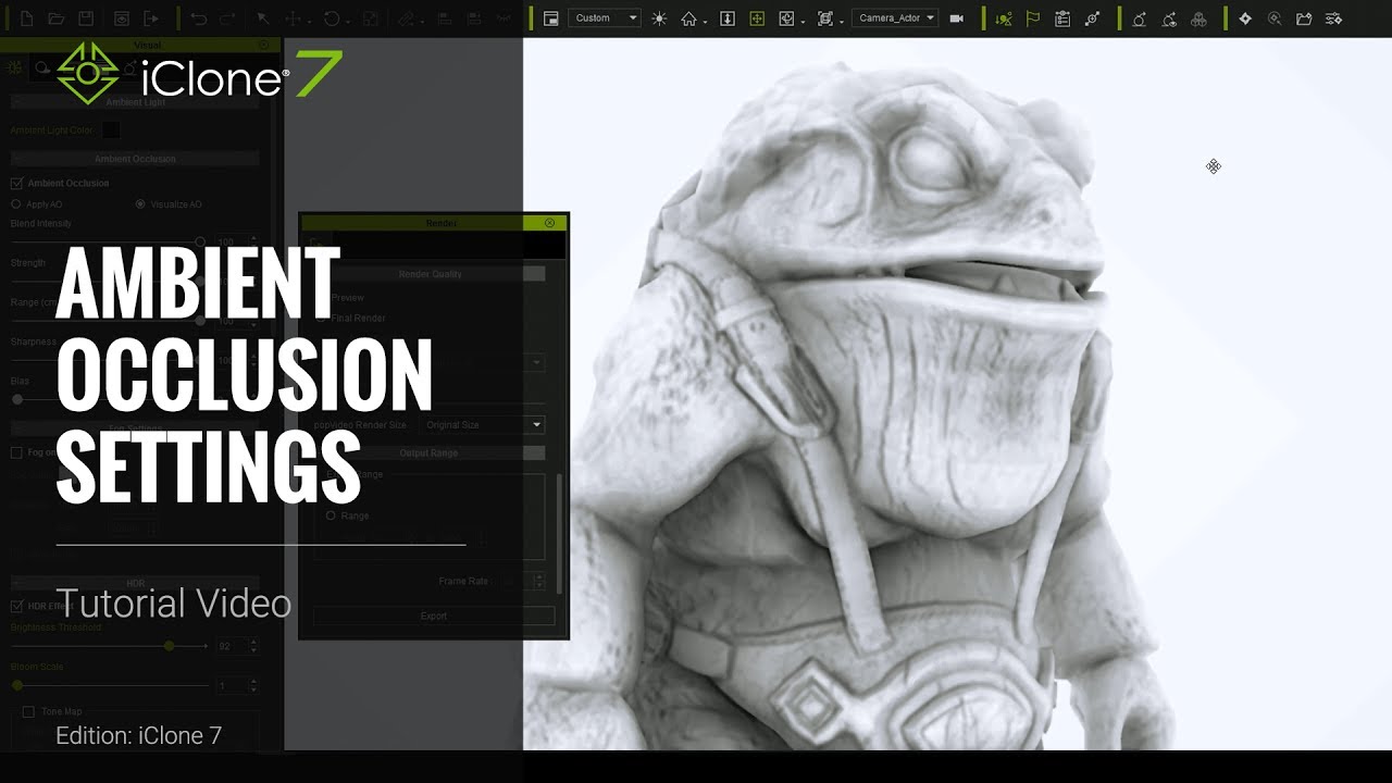 iClone 7 Tutorial - Ambient Occlusion Settings