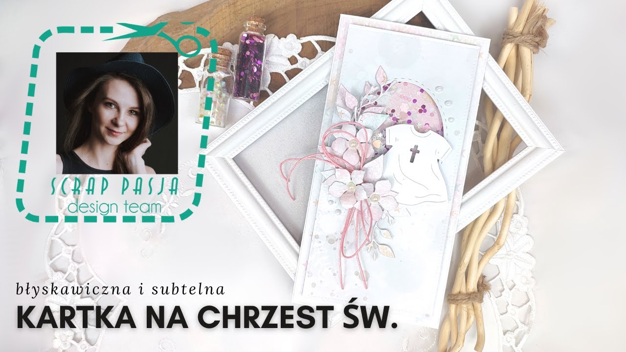 błyskawiczna i subtelna KARTKA NA CHRZEST ŚWIĘTY