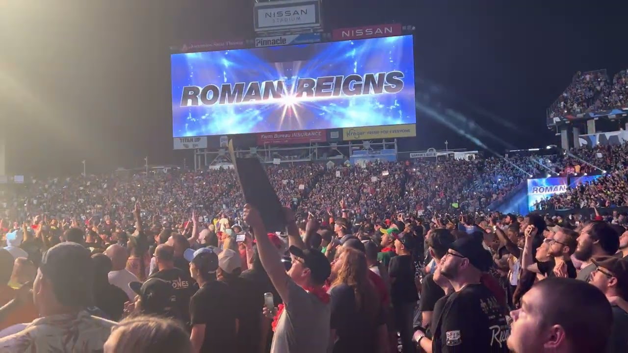 Roman Reigns Entrance Live WWE SummerSlam July 30, 2022