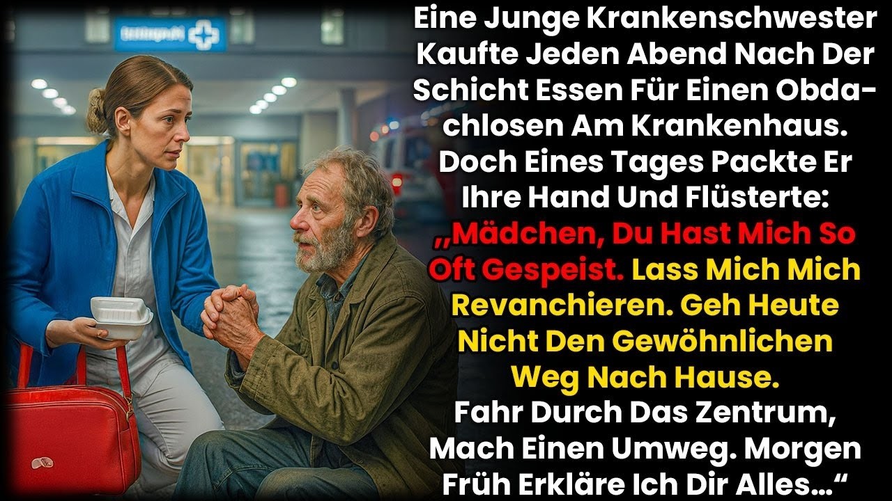 Geh Heute Nicht Den Üblichen Weg Nach Hause, Flüsterte Der Obdachlose, Den Sie 3 Monate Fütterte…