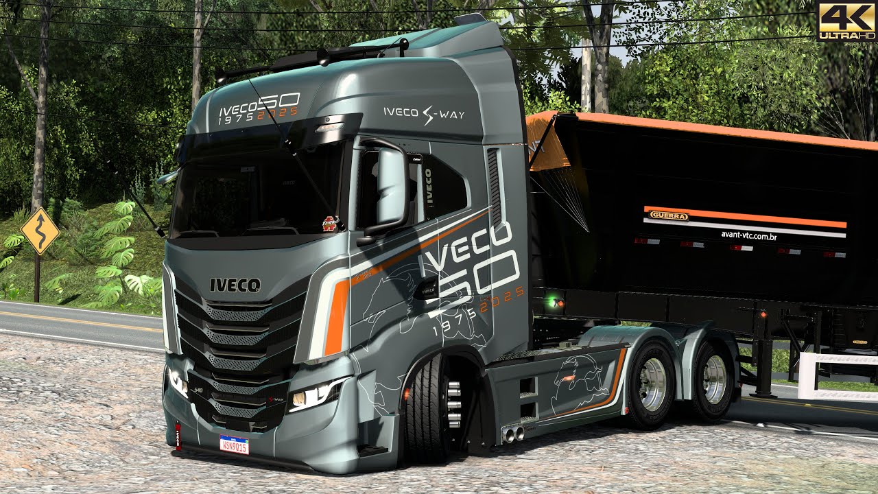 IVECO S-WAY 540 Euro6 2025 BR Rodocaçamba AVANT TRANSPORTES GUERRA Ets2 V1.54