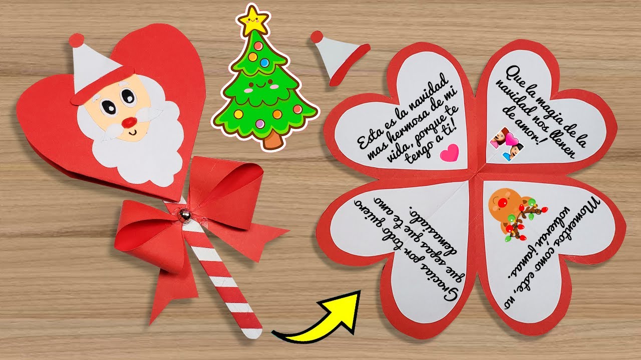 🎅🏼Tarjeta de navidad | Tarjeta hecha a mano | Christmas Card | Manualidades para Navidad 🌟