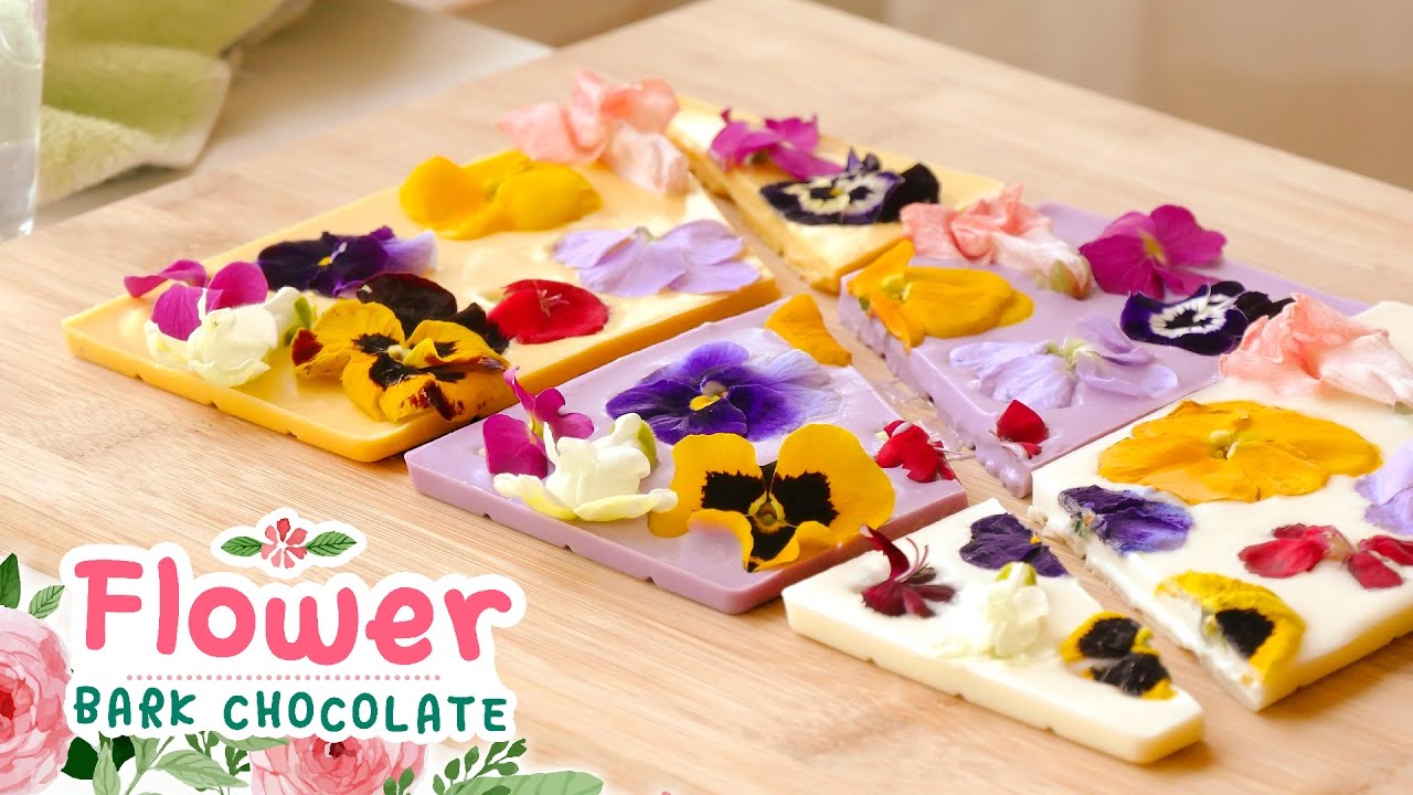 Flower bark chocolate♥ 플라워 바크초콜릿 만들기! l 더스쿱