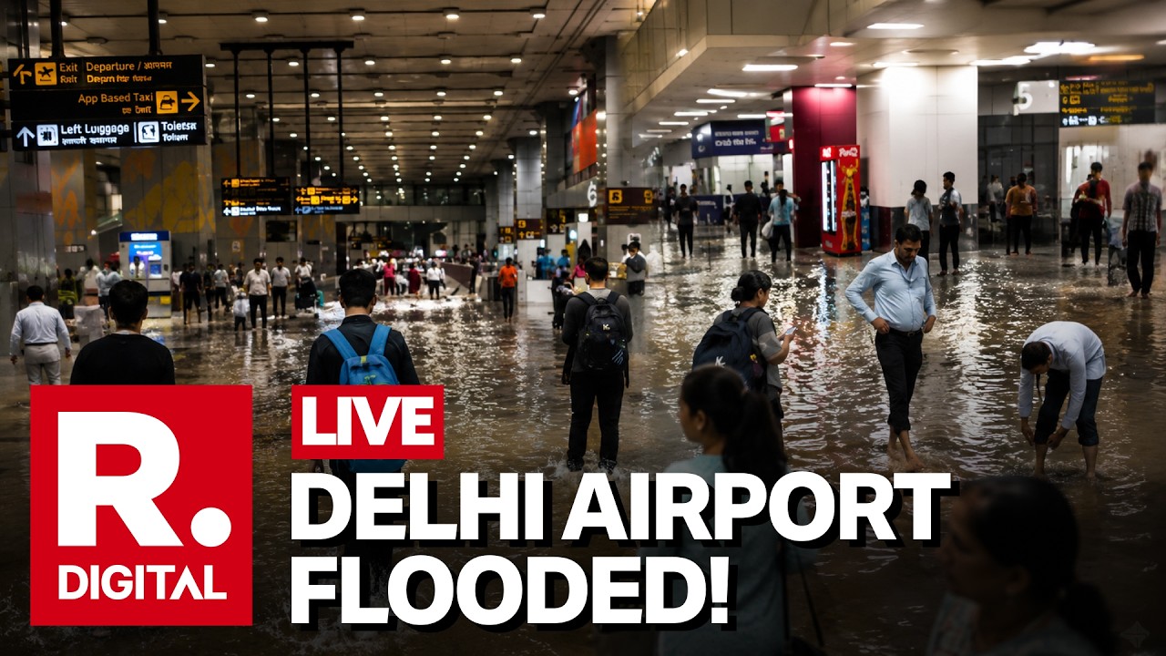 LIVE | Delhi Rain Causes Waterlogging at IGI Airport, Flights Delayed and Diverted
