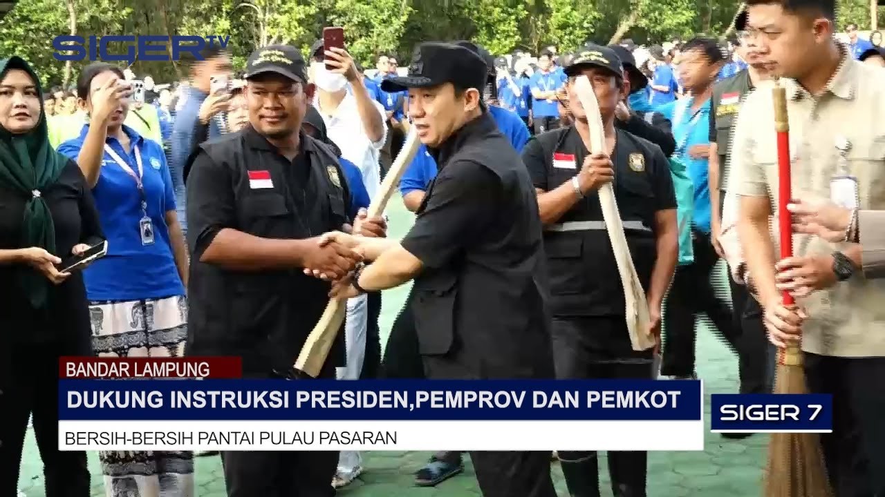 DUKUNG INSTRUKSI PRESIDEN, PEMPROV DAN PEMKOT BERSIH BERSIH PANTAI  PULAU PASARAN