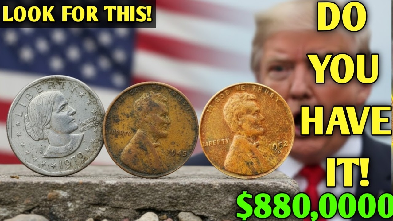 Top 3 Coins Worth Money 💰 1979 Susan B. Anthony Dollar & Lincoln Wheat Pennies