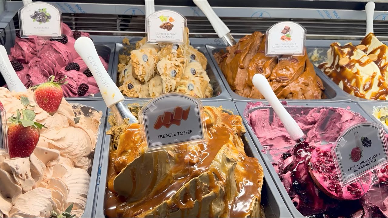 Выставка мороженого и продуктов питания ручной работы N.E.C. в Бирмингеме. #мороженое 😋😋 4K HDR
