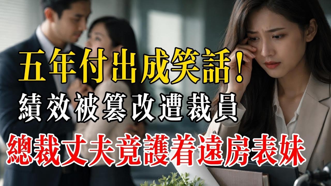 五年付出成笑話!  绩效被篡改遭裁員,  總裁丈大竟護着速房表妹   #养老故事#家庭伦理#真实事件改编#婆媳矛盾#养儿防老#绝境求生#法律正义#大快人心#老年生活