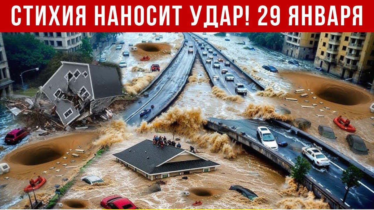Новости Сегодня 29.01.2026 - Катаклизмы за сегодня, ЧП, События дня | Европа Россия Индия Китай США