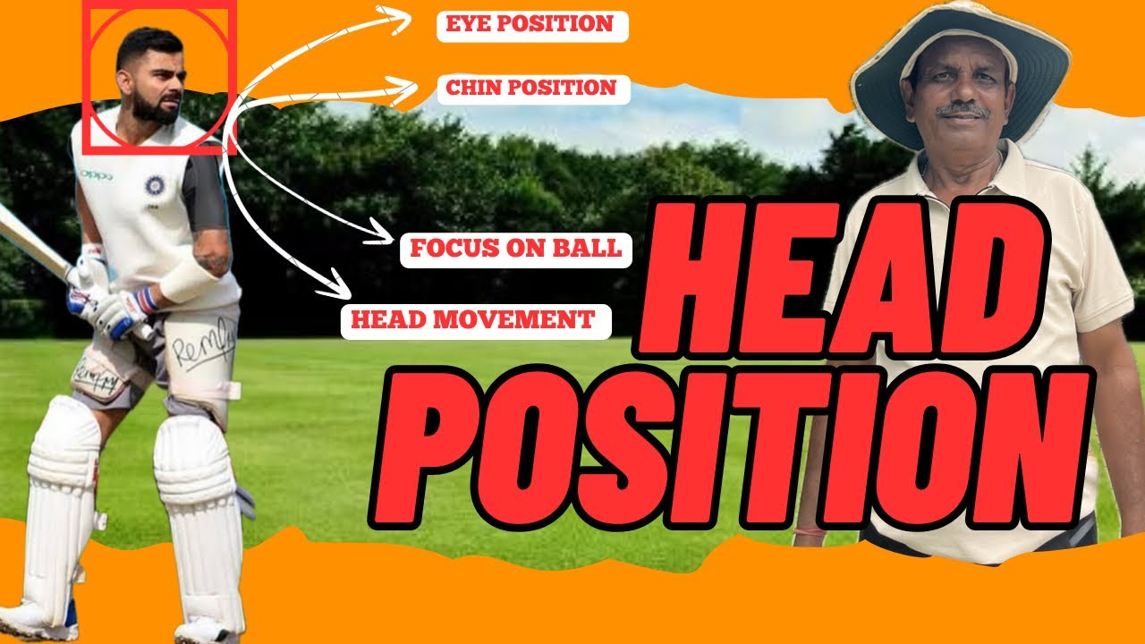Head position in cricket | head position in stance | head position in playing shot | BASIC TECHNIQUE