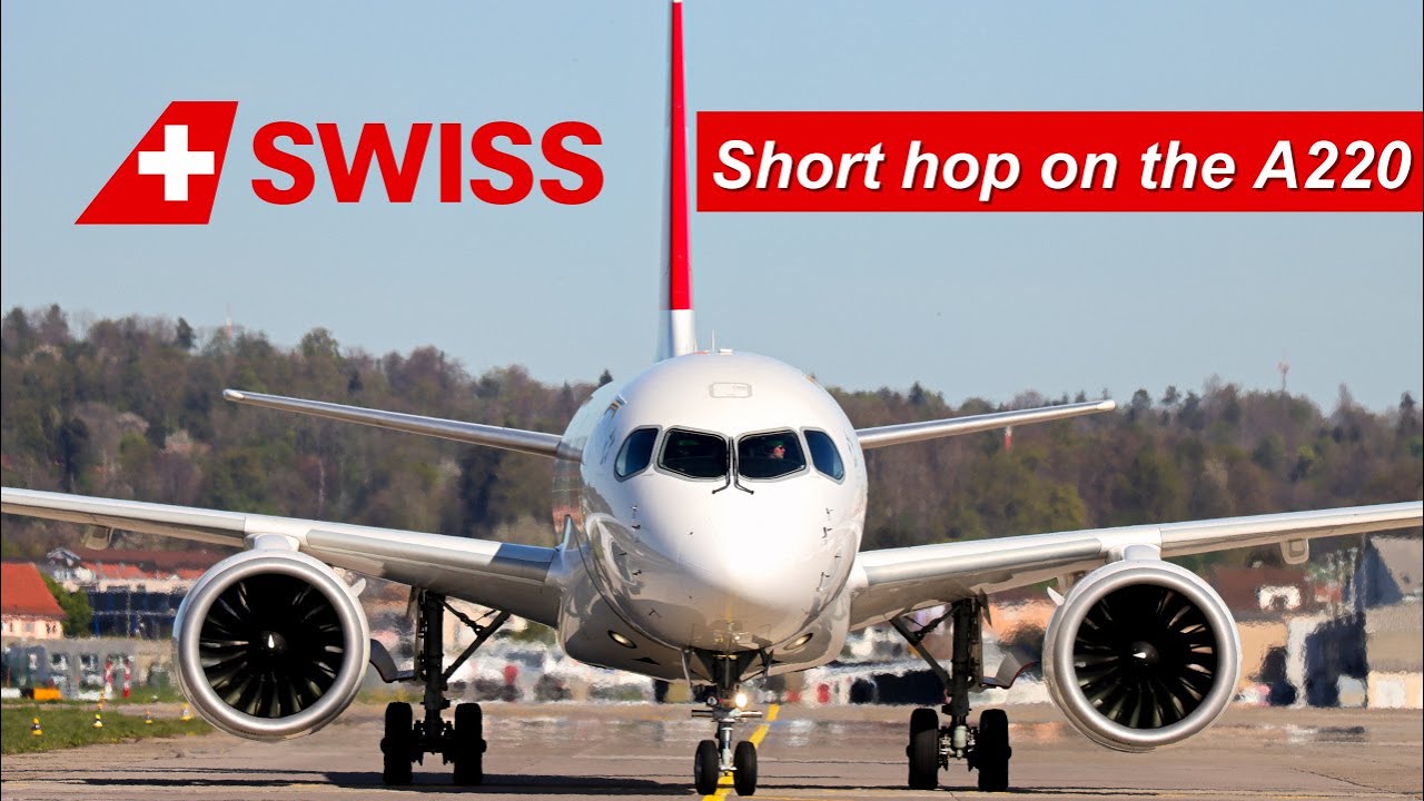 Swiss Airbus A220 Economy Class - Zurich to Munich