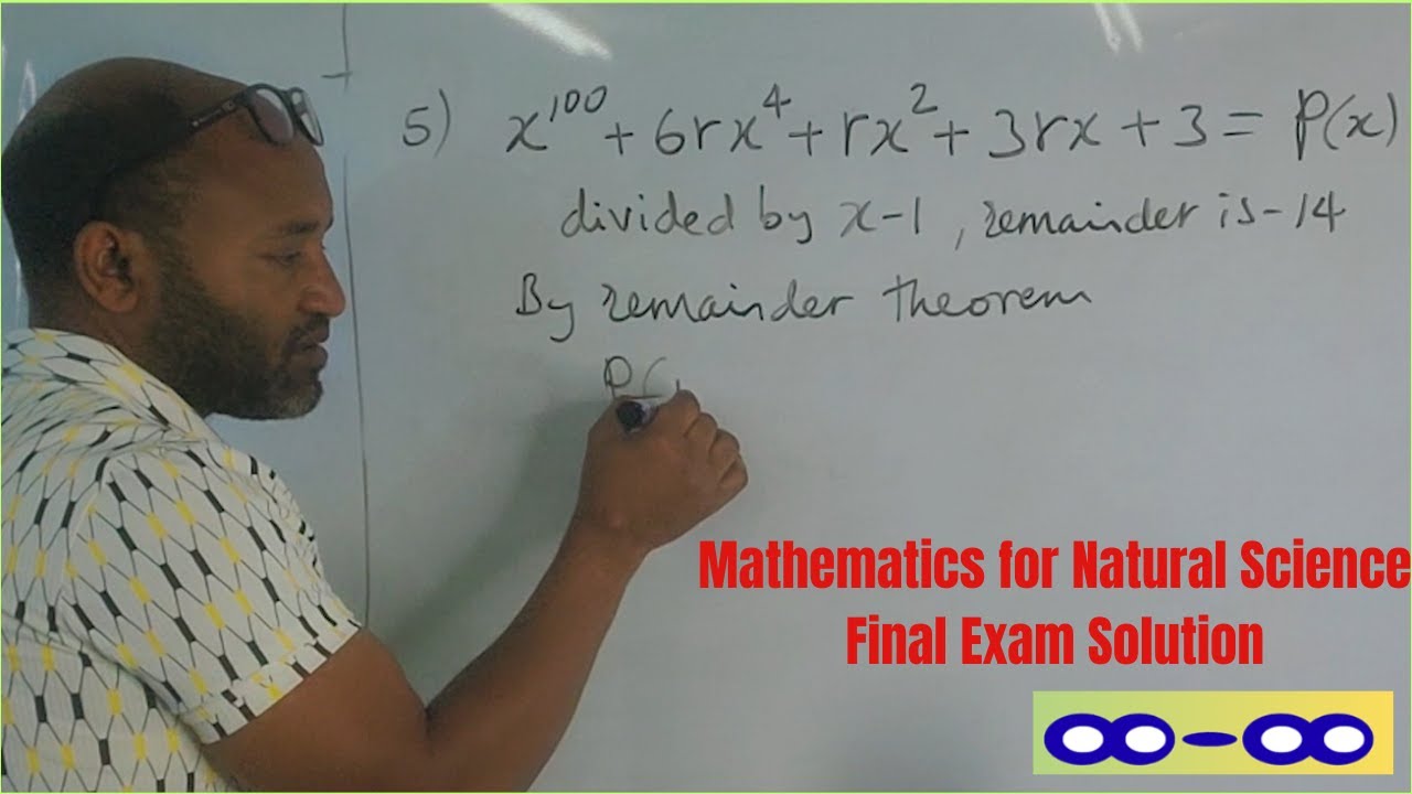 Part 2 Mathematics for Natural Science final exam solution