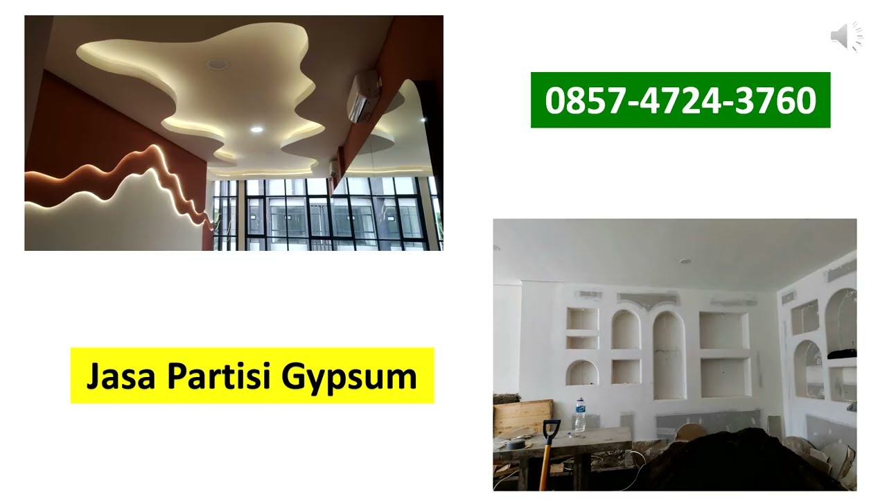 Partisi Gypsum PerMeter di Serpong |CALL/WA 0857-4724-3760, Partisi Gypsum 2 Muka Rangka Baja Ringan