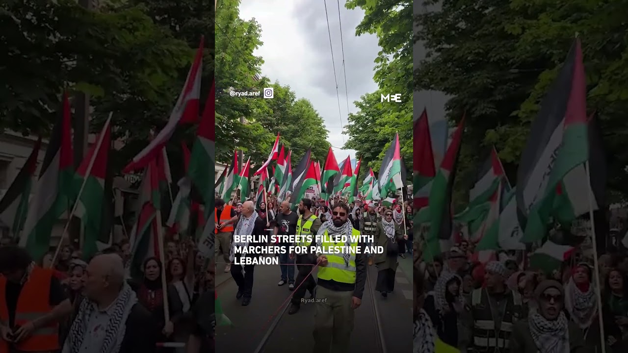 Thousands march through Berlin in solidarity with Palestine and Lebanon