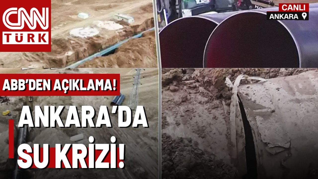 Başkent'te Su Kesintileri Başladı! Kesikköprü Hattındaki Boru Patlamaları Neden Oldu?