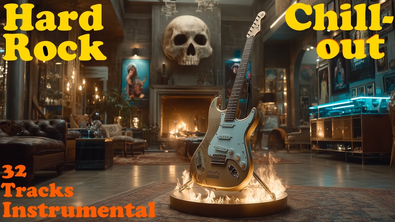 🧘&zwj;♂️ Chill Out with Epic Slow Hard Rock: Instrumental Electric Guitar Music for Relaxation & Focus 🎸