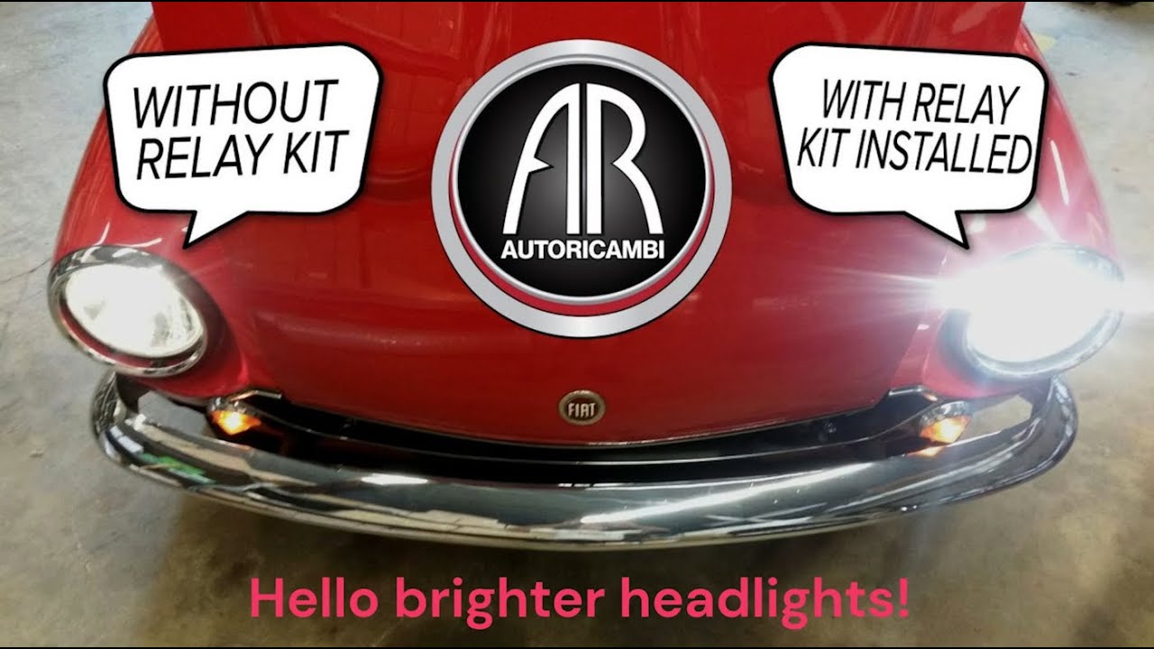 FIAT 124 Spider Headlight Relay Kit installation - Auto Ricambi