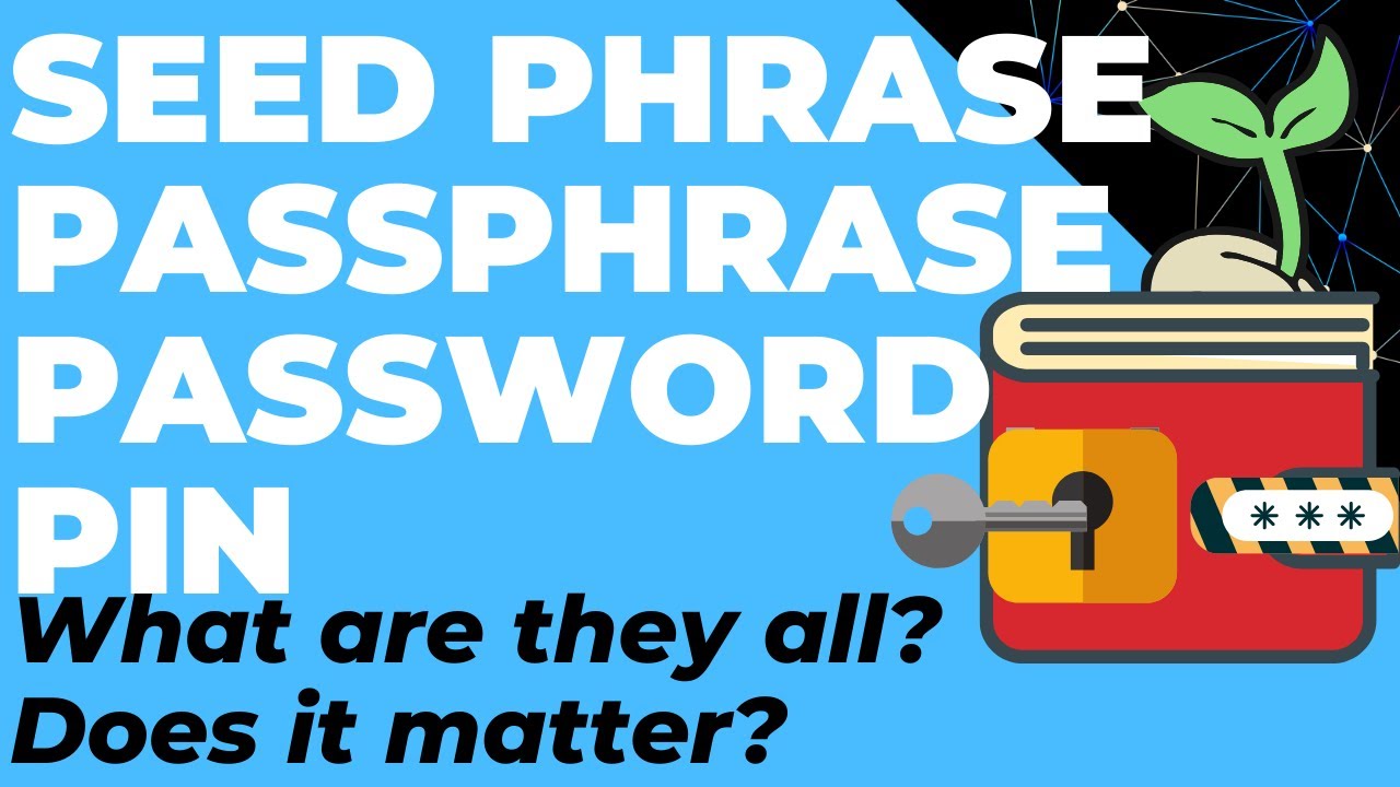 Seed Phrase, Passphrase, Pin & Password. What are they & how do the keep your Crypto wallet secure?