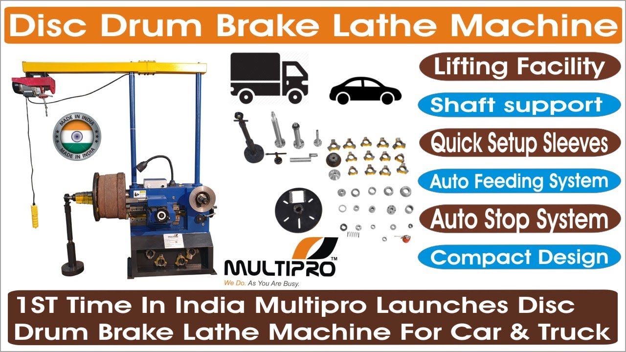 Brake Lathe-Dual Spindle Disc Drum machine For Skimming,Grinding,Cutting & Resurfacing Brakes Rotor