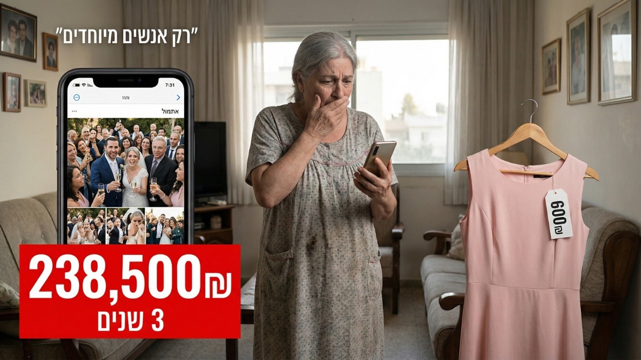'רק אנשים מיוחדים.' נתתי להם 238,500₪. יום אחרי החתונה שלא הוזמנתי - ביטלתי הכל