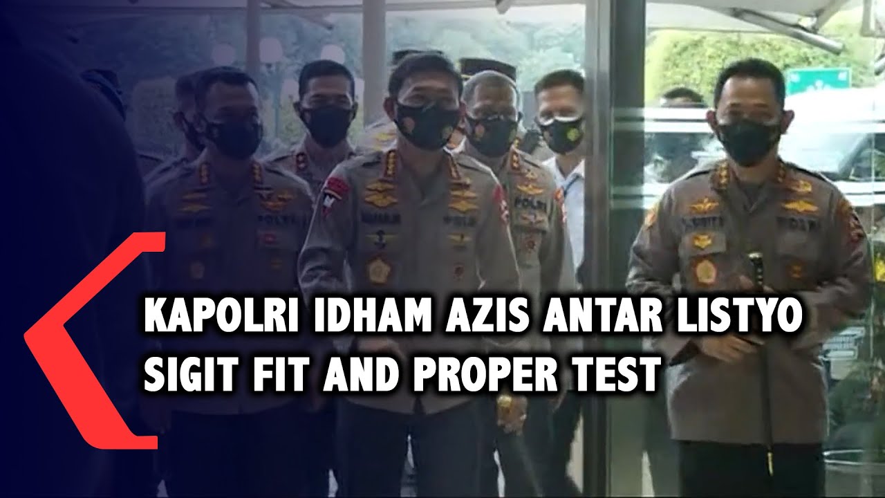 Momen Kapolri Idham Azis Antar Listyo Sigit Uji Kepatutan di DPR
