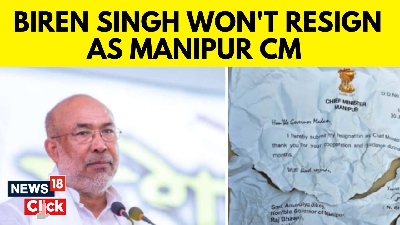 Manipur Violence News | Biren Singh Says Won&rsquo;t Resign As Manipur Chief Minister | English News