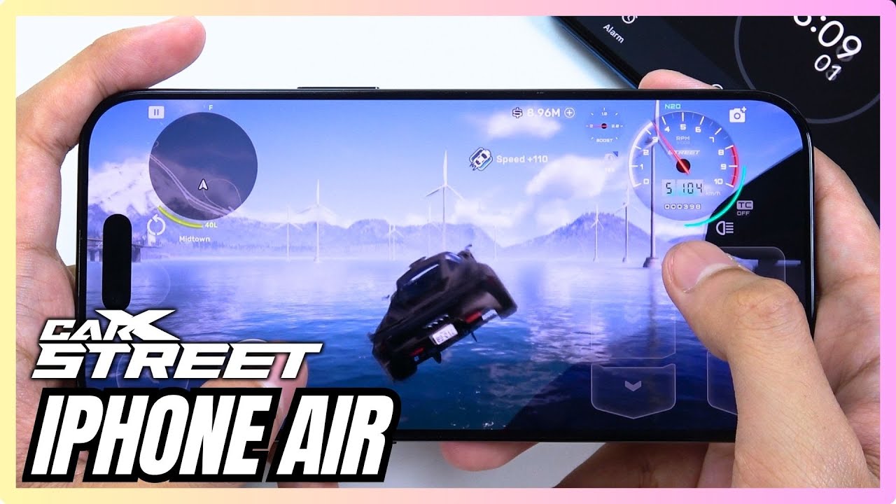 iPhone Air CarX Street Gaming test | Apple A19 Pro