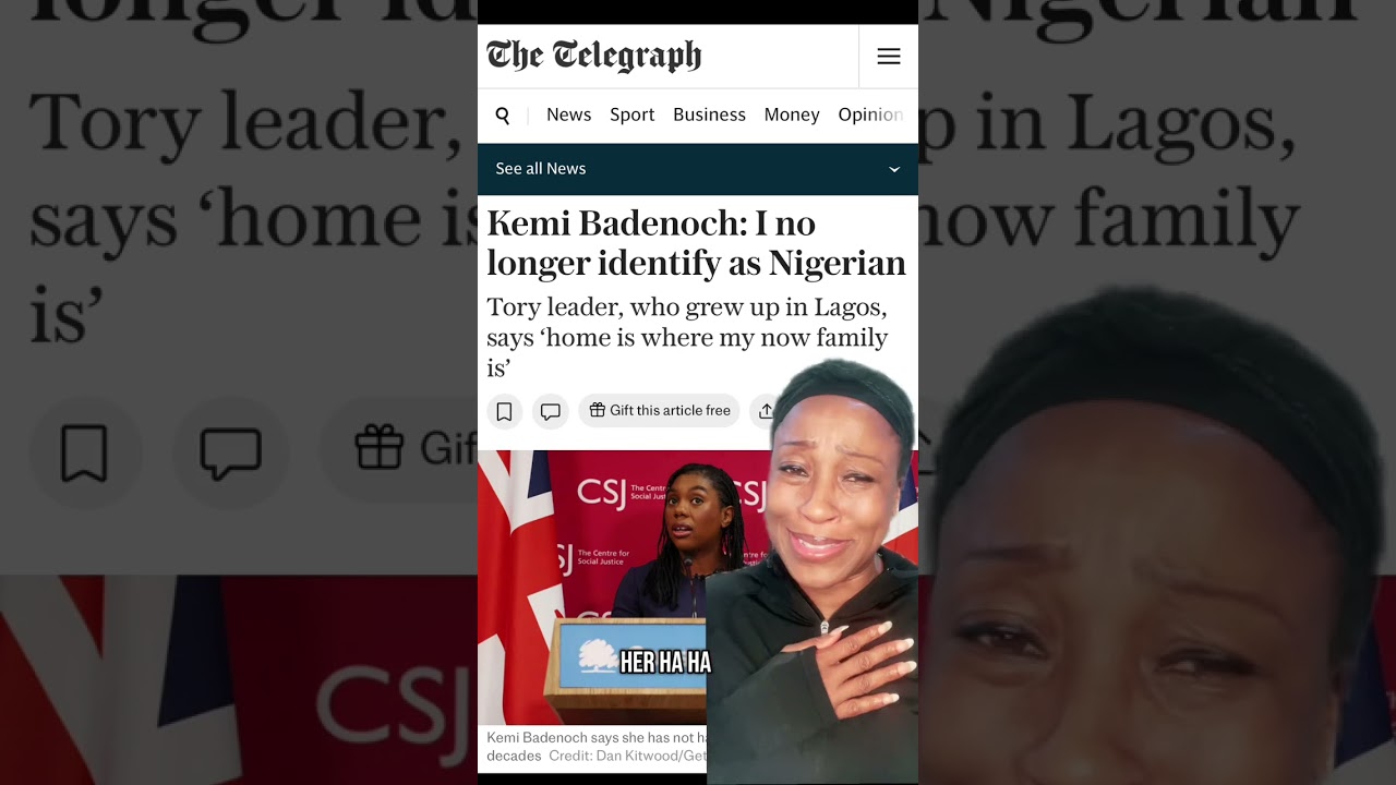 Dr Shola Reacts To Kemi Badenoch 'I No Longer Identify As Nigerian'
