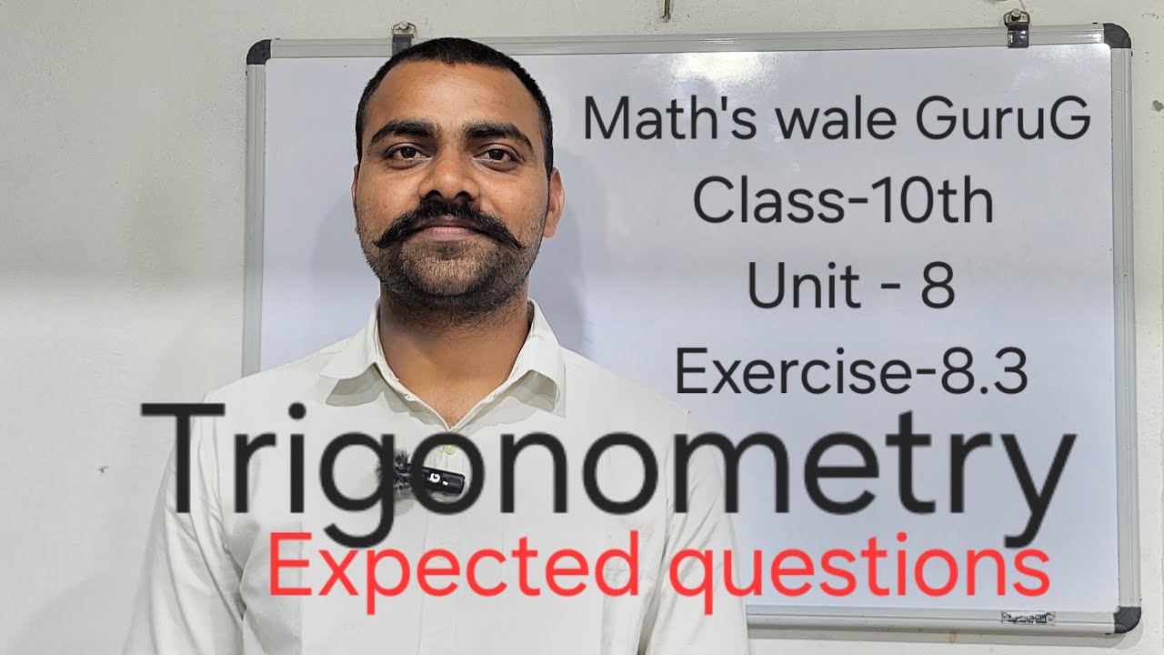 Trigonometry class10th mathematics ex-8.3 NCERT | Learn trigonometry in a simple way #trigonometry 