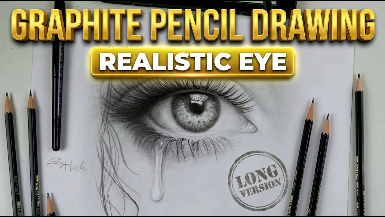 Realistic Eye Drawing in Pencil | Light, Shadow, Emotion
