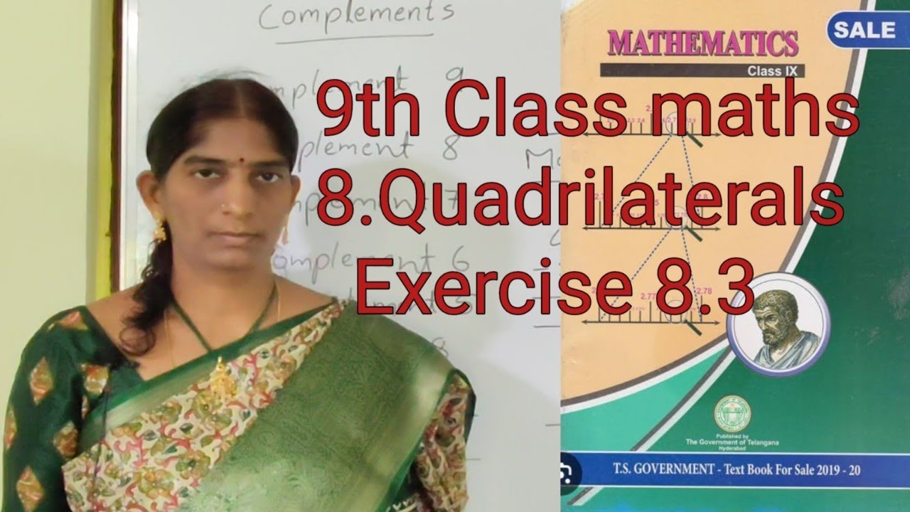 9th exercise8.3/9th class maths exercise 8.3/9th class maths Quadrilaterals exercise8.3/9th maths 