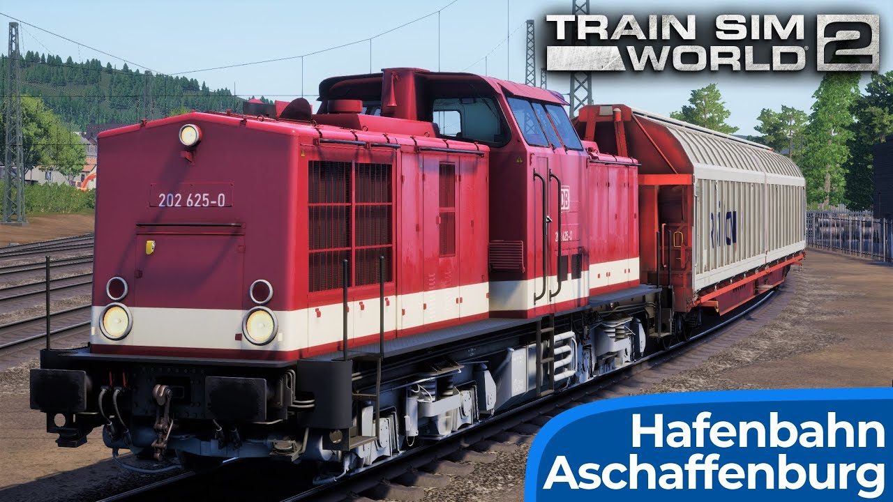 Die Hafenbahn Aschaffenburg | TRAIN SIM WORLD 2 | Rangierarbeiten – V100 Ost in Doppeltraktion BR202