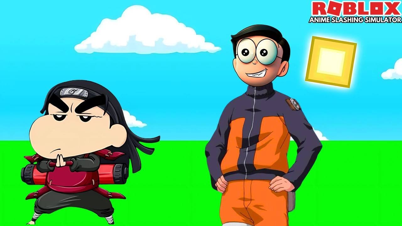 Anime Slashing Simulator Gameplay in Tamil | NOBITA AND GAMING WITH SHINCHAN