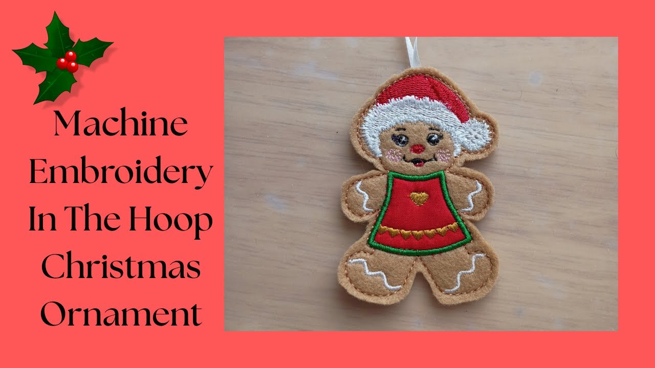 Machine Embroidery ITH Christmas Ornament