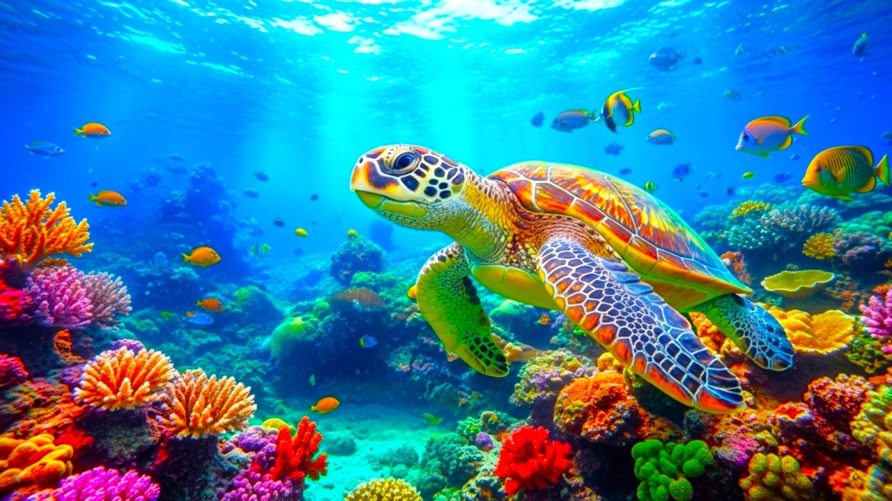 The Best 4K Aquarium - Dive Into The Mesmerizing Underwater Realm, Sea Jellyfish, Coral Reefs