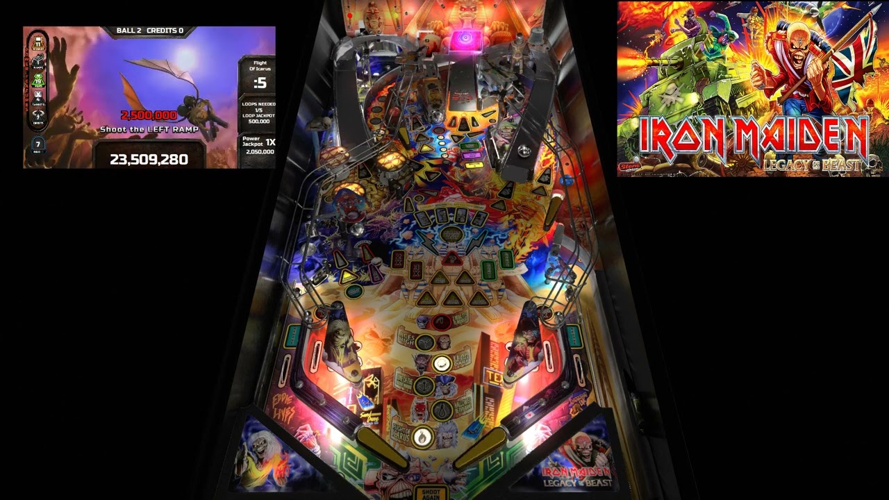 Iron Maiden Legacy of the Beast VPW 1.0 - Pinball VPX