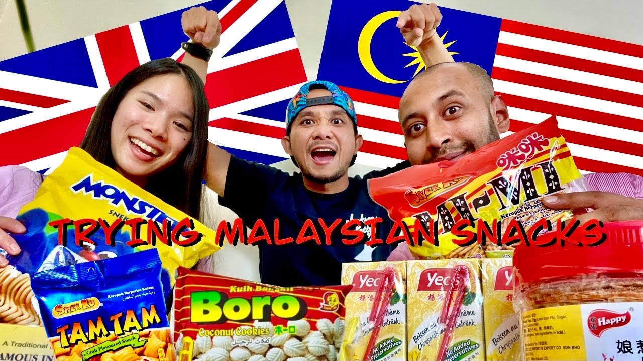 Reaction | UK 🇬🇧 Buddies Trying Malaysian 🇲🇾 Snacks | Part 1