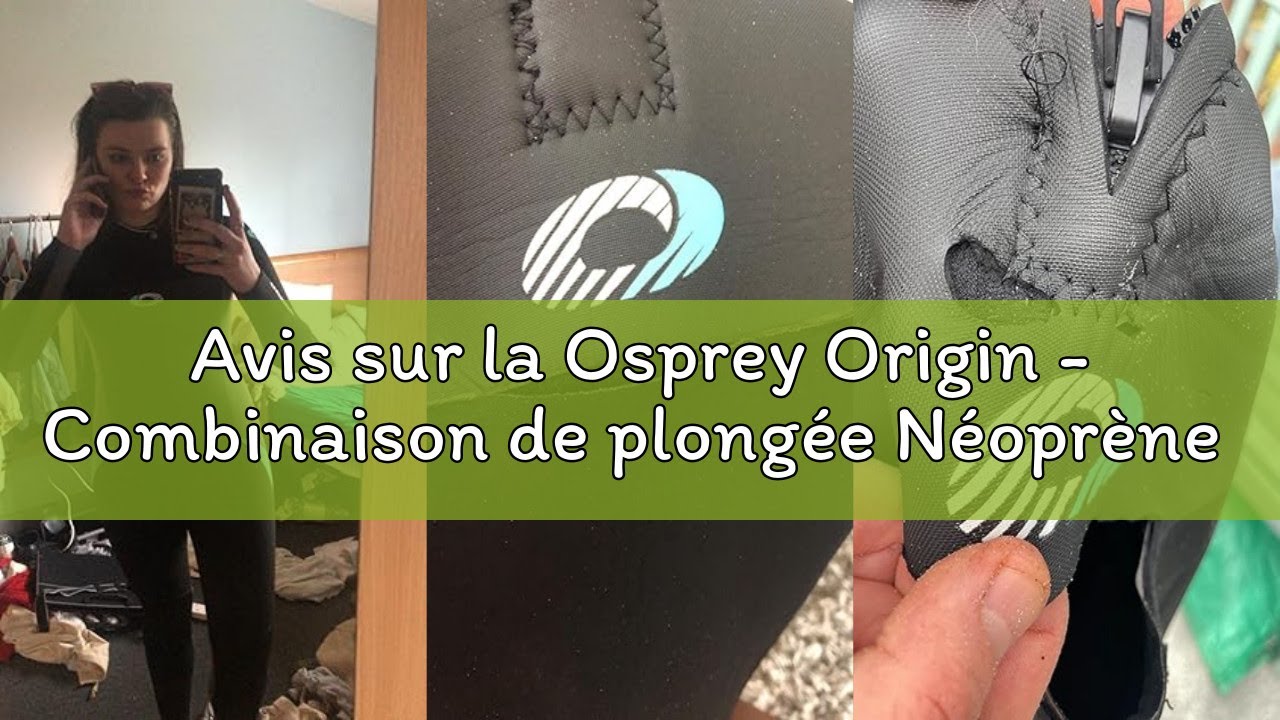 Avis sur la Osprey Origin - Combinaison de plongée Néoprène 5mm pour femme, combinaison de surf long