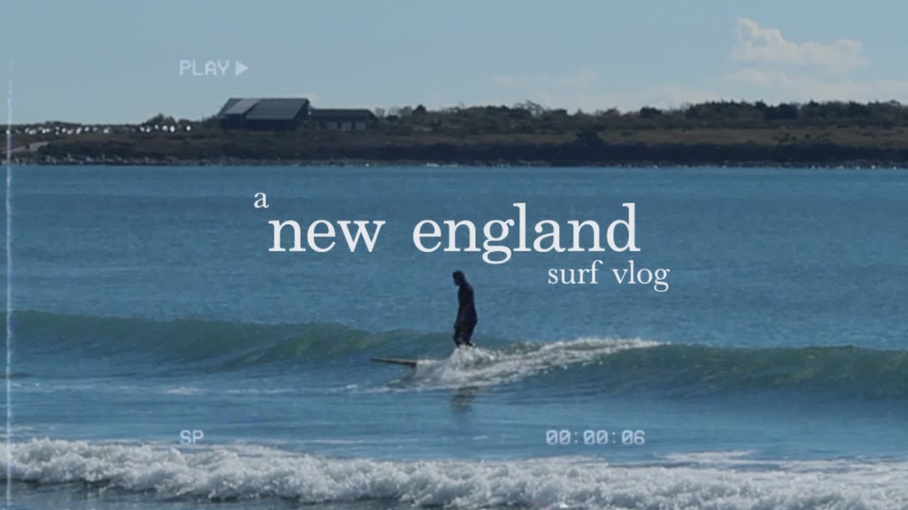 a new england surf vlog!! surfing small longboard waves and preparing for the winter surf