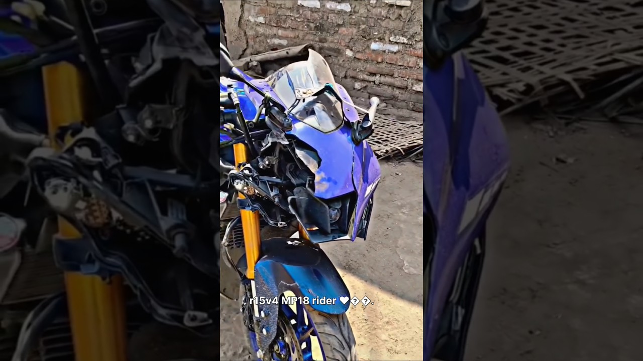R15v4 crash my dream bike 👉🏍️👈#r15v4 #crash #zx10r #r7 #r3 #r1#r6s #h2 #h2r #g900#motovlog #rider