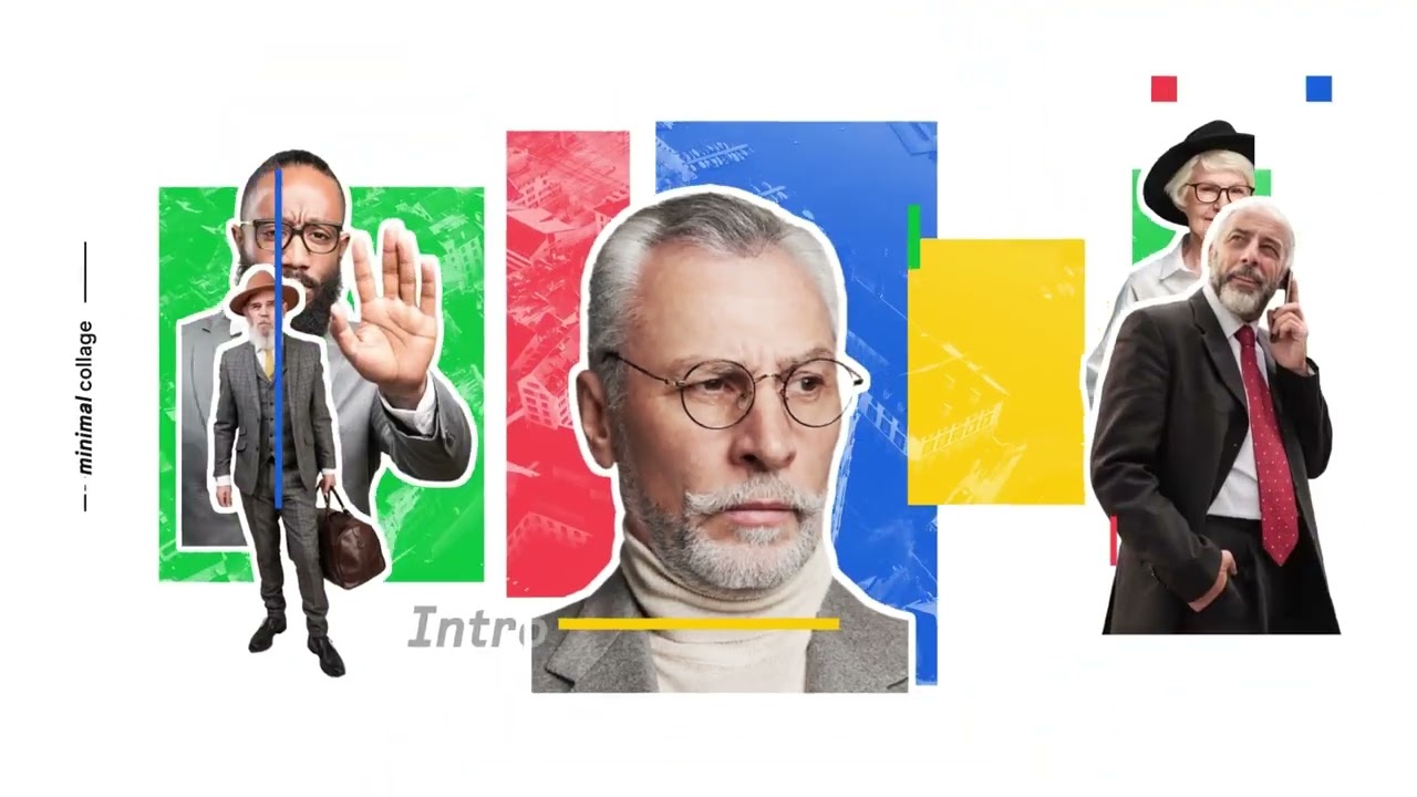 Minimal Collage Intro   VFXdownload Free After Effects Templates