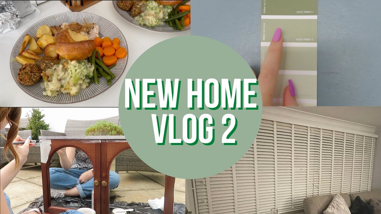 New Home Vlog 2 - Paint Colours, DIY & New Blinds! | Katie Street