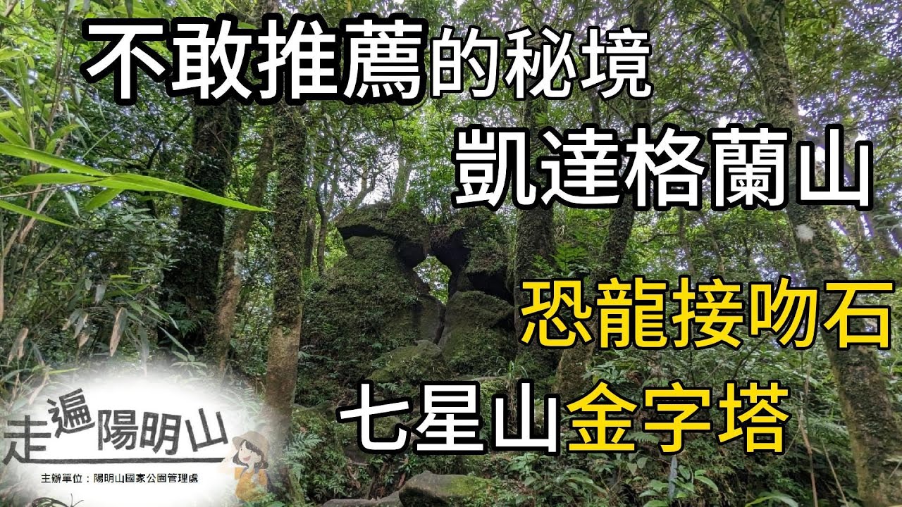 不敢推薦的秘境 凱達格蘭山 七星山金字塔 恐龍接吻石 走遍陽明山尋寶任務