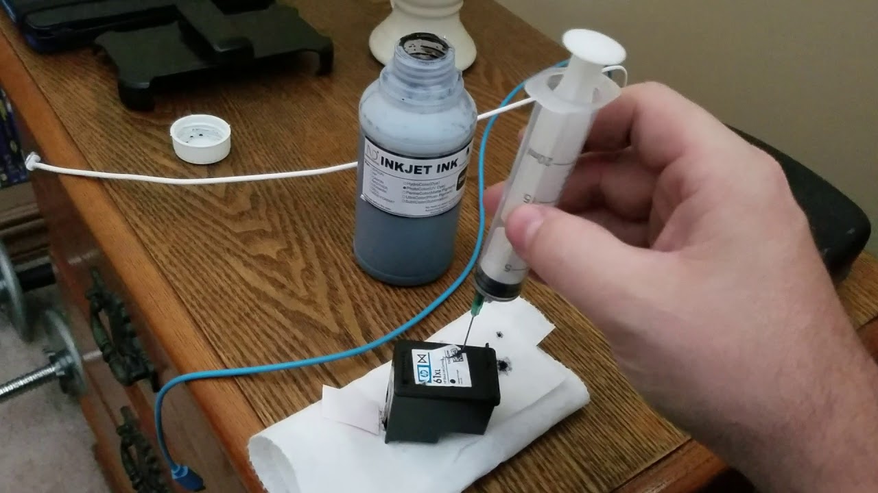 How to refill ink cartridges hp 61 2019