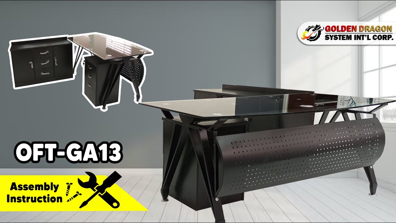 HOW TO ASSEMBLE OFFICE TABLE | OFT-GA13