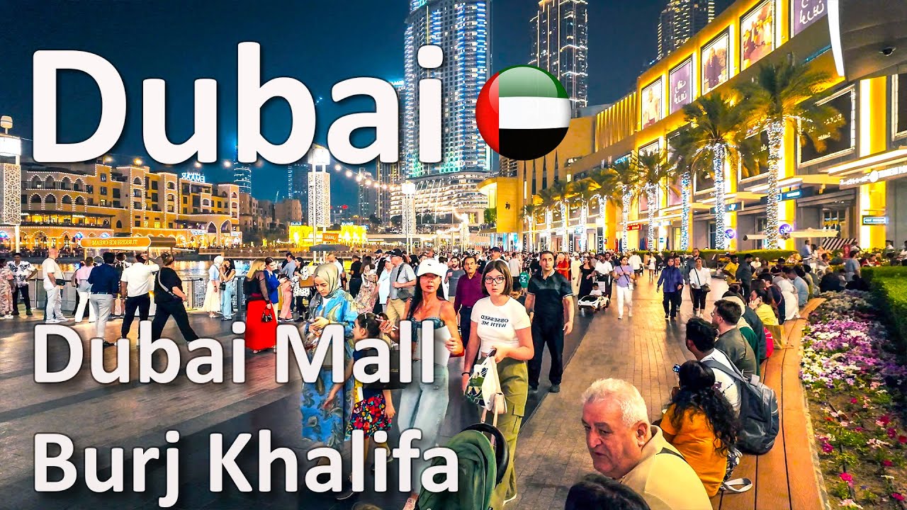 Dubai Amazing City Center и Burj Khalifa, Dubai Mall Complete Walking Tour 4K🇦🇪