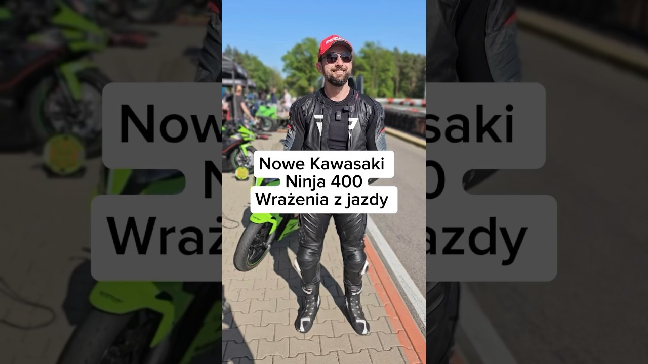 Kawasaki Ninja 400 vs Tor Modlin - pierwsza wrażenia z jazdy!😎 #kawasaki #kawasakininja