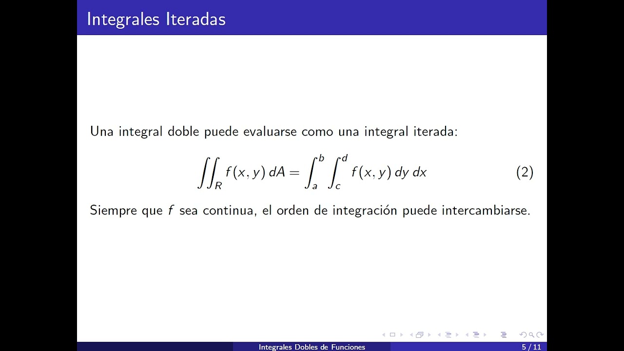 Integrales dobles
