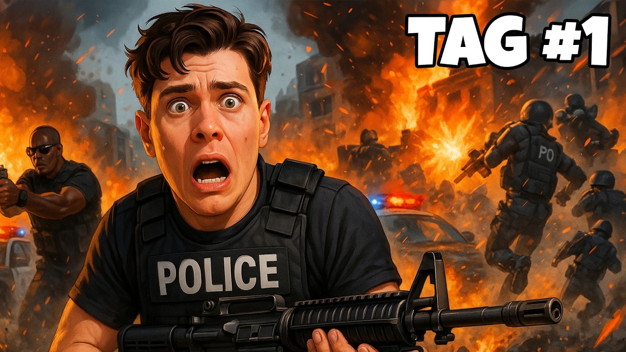 1 TAG ALS POLIZIST - ES ESKALIERT KOMPLETT 😱💥